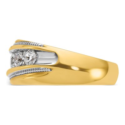 Men's 14K White Gold 1 ct tw Diamond Milgrain Ring – view 4