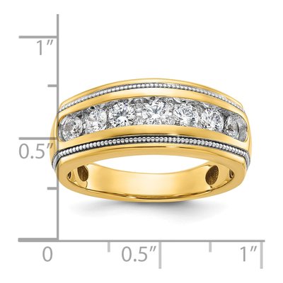 Men's 14K Yellow Gold Diamond Ring Mounting – view 3