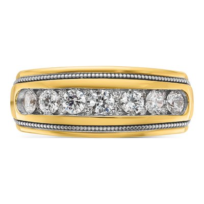 Men's 14K Yellow Gold Diamond Ring Mounting – view 6