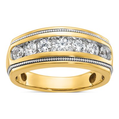 Men's 14K Yellow Gold 1 ct tw Diamond Ring