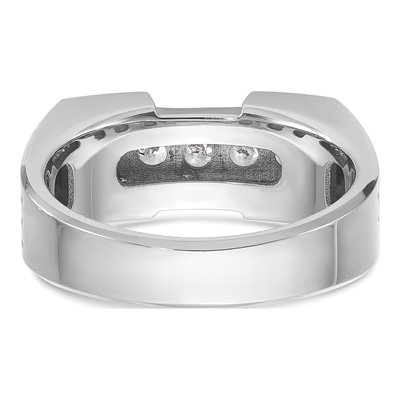 Men's 14K Two-Tone Gold 5-Stone Diamond Ring Mounting – view 7