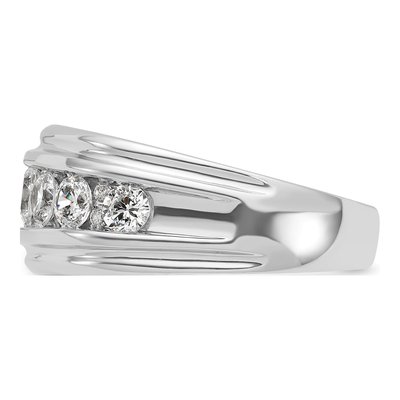 Men's 10K White Gold Diamond Ring Mounting – view 5