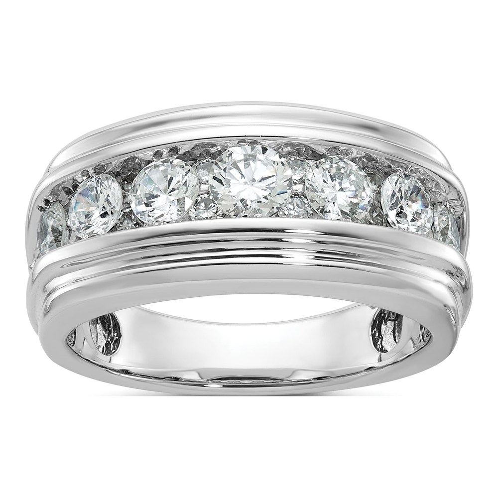 Men's 10K White Gold Diamond Ring Mounting
