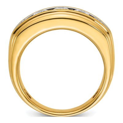 Men's 10K Yellow Gold Channel Ring Mounting – view 2
