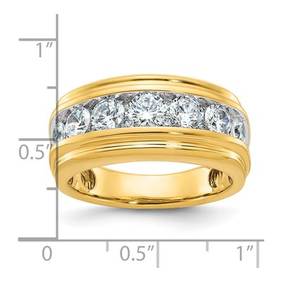 Men's 10K Yellow Gold Channel Ring Mounting – view 3
