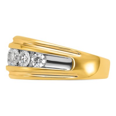 Men's 10K Yellow Gold Channel Ring Mounting – view 5