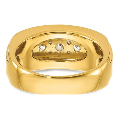 Men's 10K Yellow Gold Channel Ring Mounting – view 7