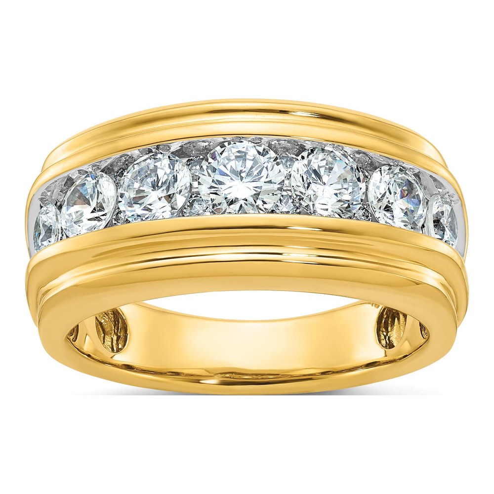 Men's 10K Yellow Gold Channel Ring Mounting