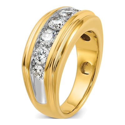 Men's 10K Yellow Gold 2 ct tw Diamond Ring – view 6