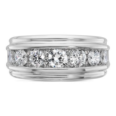 Men's 14K White Gold Diamond Ring Mounting – view 6
