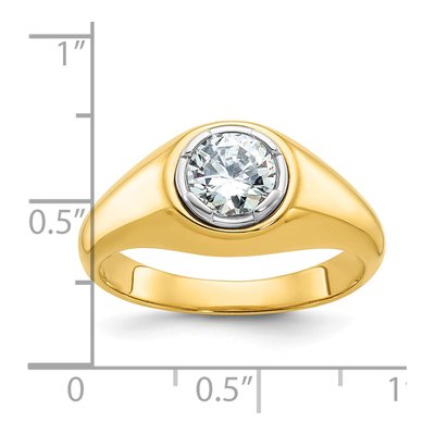 Men's 10K Yellow Gold Diamond Ring Mounting – view 2