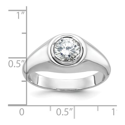 Men's 14K White Gold Diamond Ring Mounting – view 2