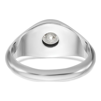 Men's 14K White Gold 1 ct tw Lab-Grown Diamond Round Ring – view 6