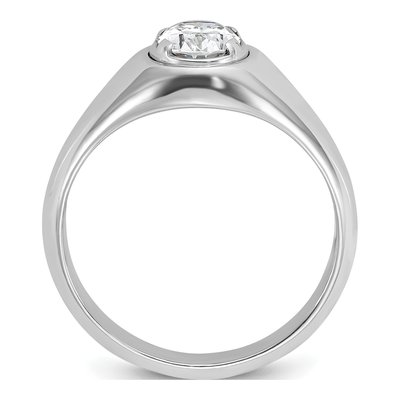 Men's 14K White Gold 1 ct tw Lab-Grown Diamond Oval Ring – view 2