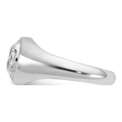 Men's 14K White Gold 1 ct tw Lab-Grown Diamond Oval Ring – view 3