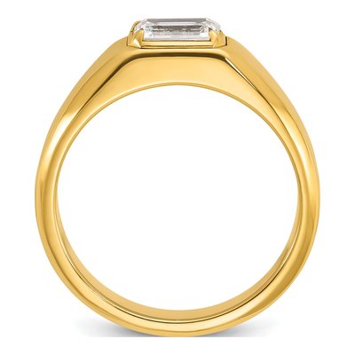 Men's 14K Yellow Gold 1 ct tw Lab-Grown Diamond Ring – view 3