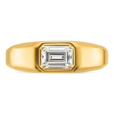 Men's 14K Yellow Gold 1 ct tw Lab-Grown Diamond Ring – view 5