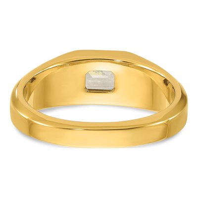 Men's 14K Yellow Gold 1 ct tw Lab-Grown Diamond Ring – view 6