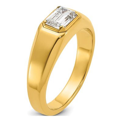 Men's 14K Yellow Gold 1 ct tw Lab-Grown Diamond Ring – view 7
