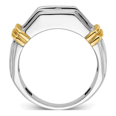 Men's 14K Two-Tone Gold Diamond Ring Mounting – view 3