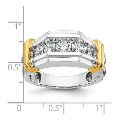 Men's 14K Two-Tone Gold Diamond Ring Mounting – view 5