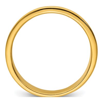Men's 14K Yellow Gold Diamond Row Ring Mounting – view 3