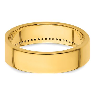 Men's 14K Yellow Gold Diamond Row Ring Mounting – view 8