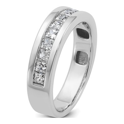 Men's 14K White Gold Diamond Ring Mounting – view 8