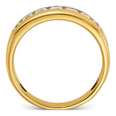 Men's 14K Yellow Gold 7-Stone Ring Mounting – view 2