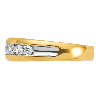 Men's 14K Yellow Gold 1 1/2 ct tw Lab-Grown Diamond Ring – view 3