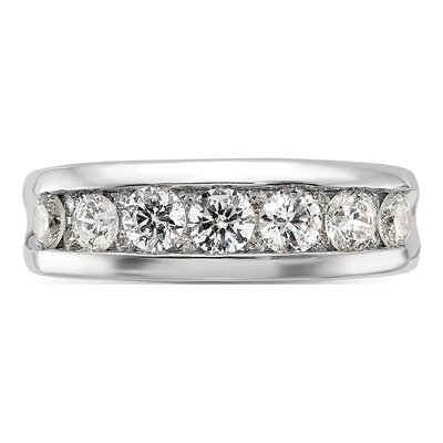 Men's 14K White Gold Diamond Ring Mounting – view 6
