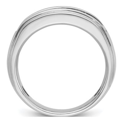 Men's 14K White Gold 5-Stone Diamond Ring Mounting – view 2