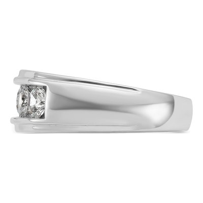 Men's 14K White Gold 5-Stone Diamond Ring Mounting – view 5