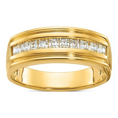 Men's 14K Yellow Gold Diamond Ring Mounting