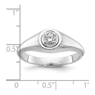Men's 14K White Gold Diamond Ring Mounting – view 2