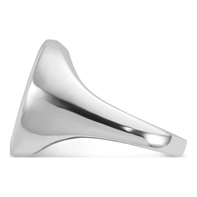 Men's 14K White Gold Oval Onyx Ring Mounting – view 5