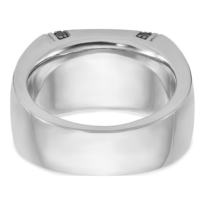 Men's 14K White Gold Onyx Black Diamond Ring Mounting – view 7