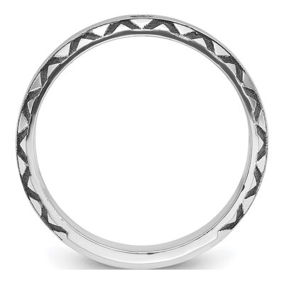 Men's 14K White Gold Black Ring Mounting – view 2
