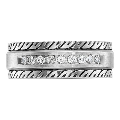 Men's 14K White Gold Ring Mounting – view 6