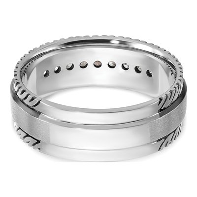 Men's 14K White Gold Ring Mounting – view 7