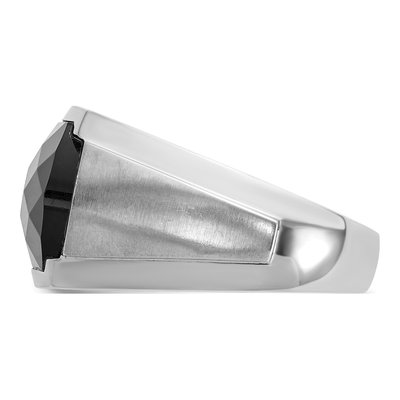 Men's 14K White Gold Onyx Diamond Ring Mounting – view 5