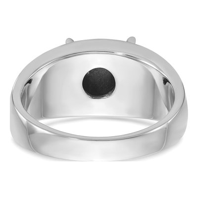 Men's 14K White Gold Cat's Eye Ring Mounting – view 7