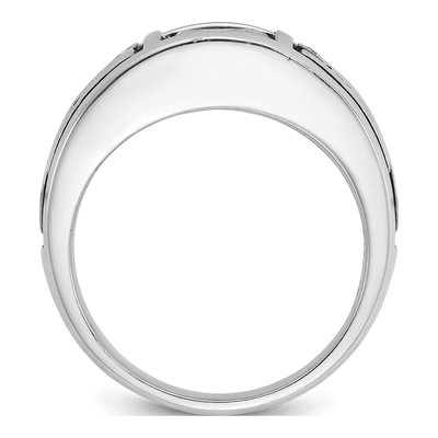 Men's 14K White Gold Onyx Diamond Ring Mounting – view 2