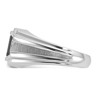 Men's 14K White Gold Onyx Diamond Ring Mounting – view 5