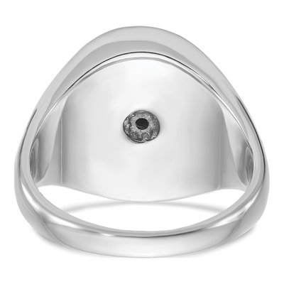 Men's 14K White Gold Onyx Diamond Ring Mounting – view 7