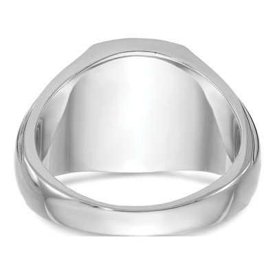 Men's 14K White Gold Onyx Diamond Ring Mounting – view 7