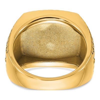 Men's 10K Yellow Gold Star Ring Mounting – view 7