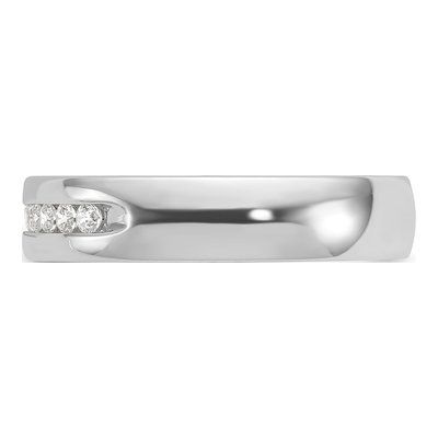 Men's 14K White Gold 10-Stone Diamond Ring Mounting – view 5