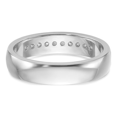 Men's 14K White Gold 10-Stone Diamond Ring Mounting – view 7