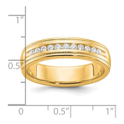Men's 10K Yellow Gold Diamond Ring Mounting – view 2